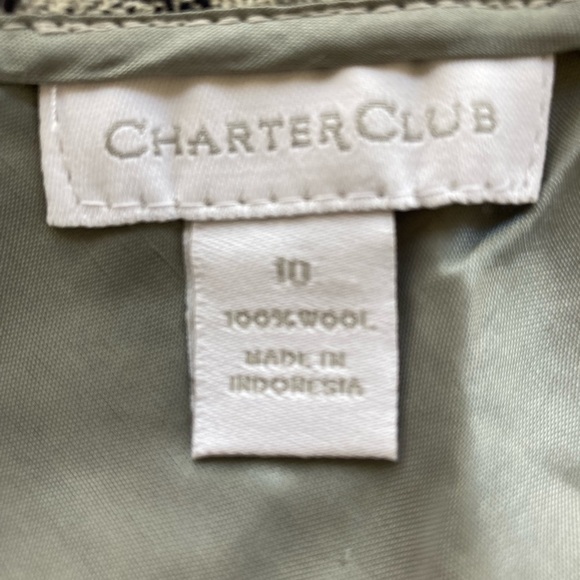 NWT Y2k  Vintage Neutral Maxi Wool Skirt Women’s 10 Winter Office Grey/Blue - Picture 6 of 8